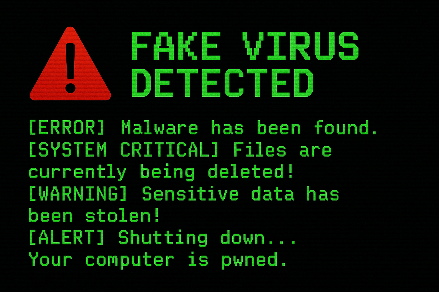 Fake Virus Terminal – Hoax Your Colleagues in Seconds