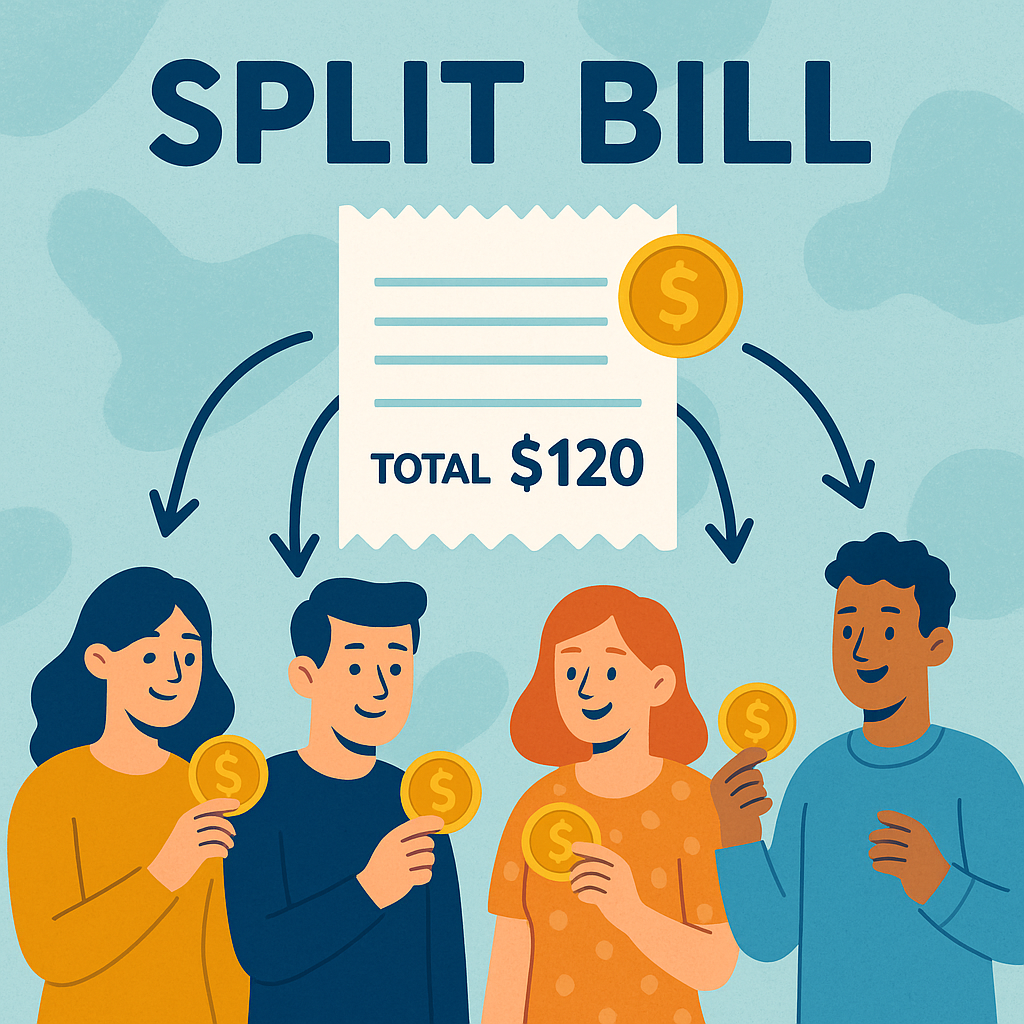 Split Bill Illustration