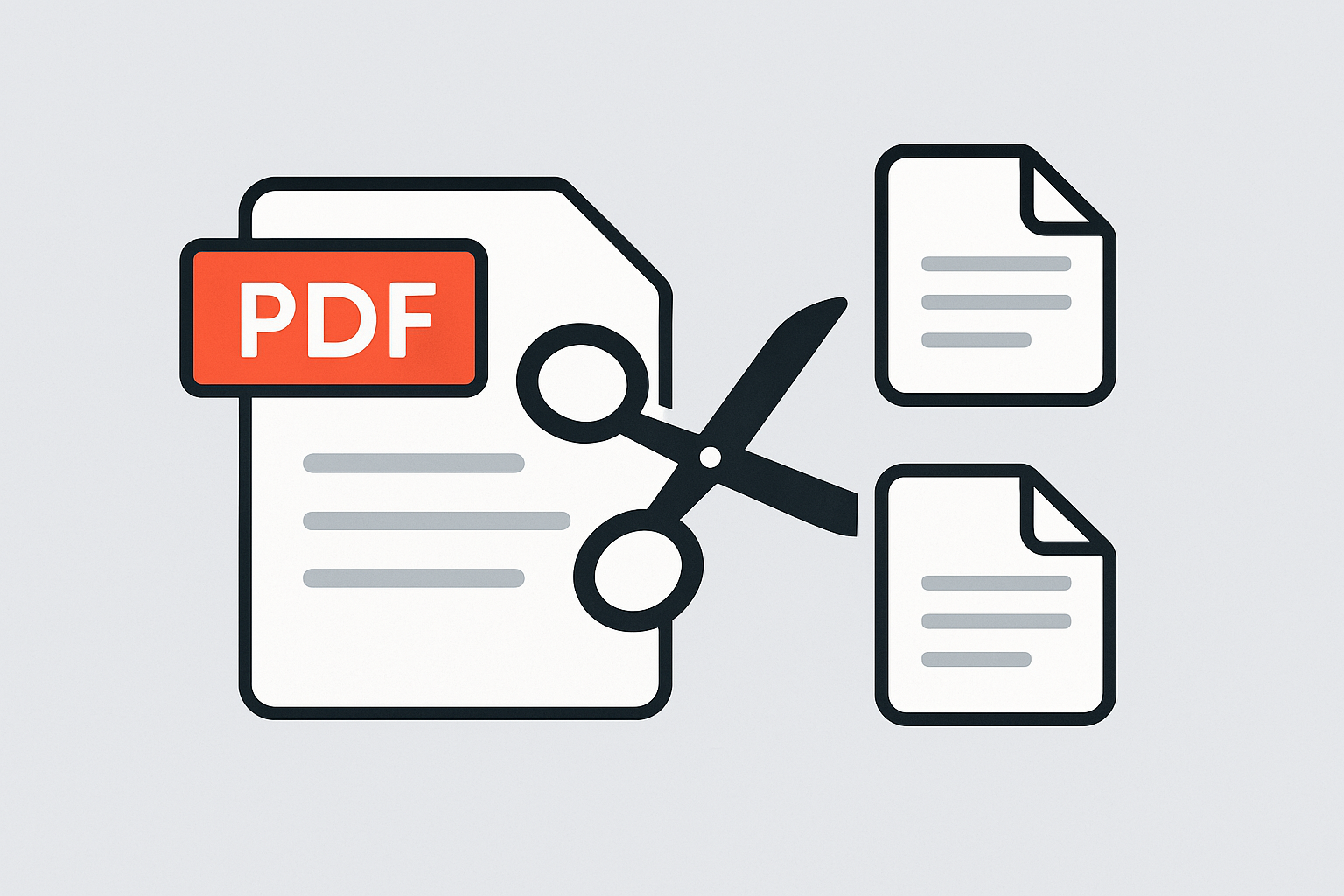 Split PDF Illustration